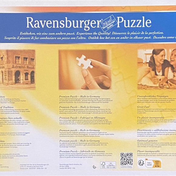 Ravensburger Paris Eiffel Tower Puzzle 2000 Pieces COMPLETE USED - Picture 2 of 2